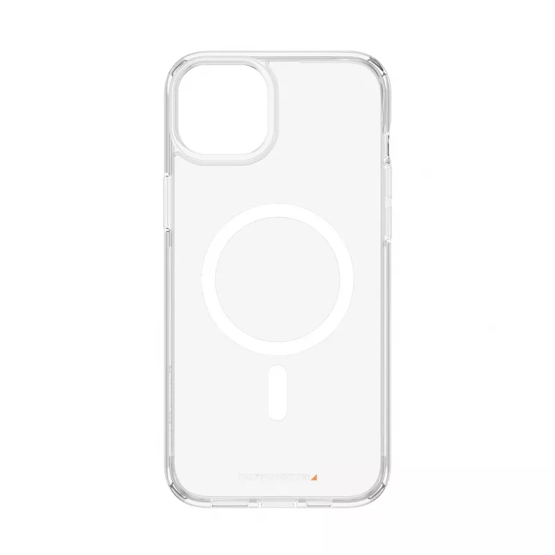 Protective HardCase MagSafe phone case PanzerGlass for iPhone 15 Plus — transparent recycled plastic, fits 6.69 inch screen