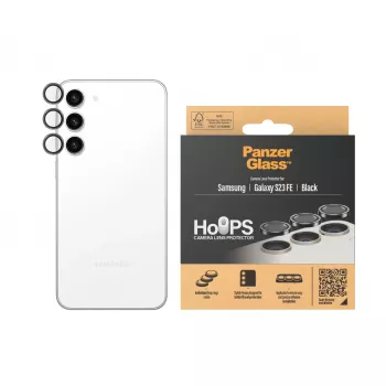 PanzerGlass Hoops Camera Lens Protector Samsung Galaxy S23 FE Black Scratch Shock Resistant