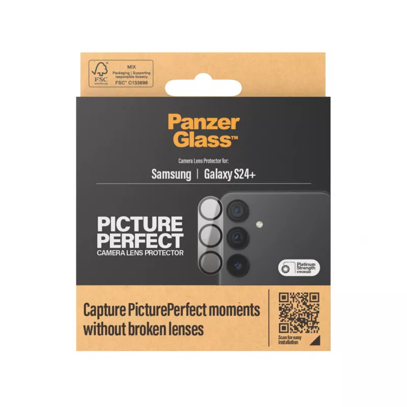 Camera Lens Protector PanzerGlass Samsung Galaxy S24 Plus Scratch Shock Resistant