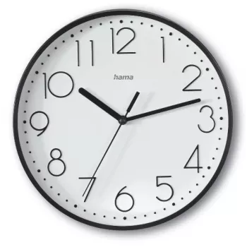 Hama Salina Quartz clock Round Black, White