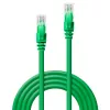 Lindy 0.3m Cat.6 U/UTP Network Cable, Green, 0.3 m, Cat6, U/UTP (UTP), RJ-45, RJ-45, Green