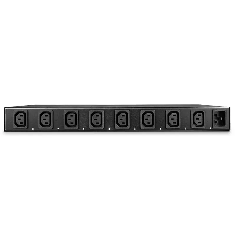 Lindy IPower Switch Pro 8 (Power Management over IP), Indoor, C14 coupler, Black, Steel, 8 AC outlet(s), Overheating