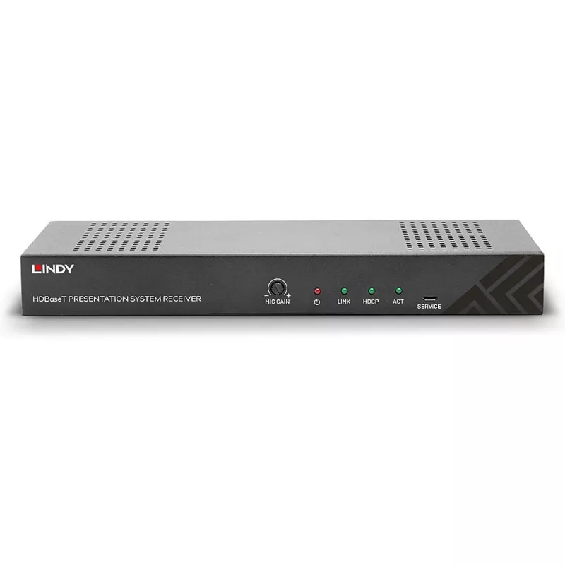 Lindy HDBaseT Presentation System with Control Keypad, 3840 x 2160 pixels, AV transmitter & receiver, 70 m, Wired, Black, White, HDCP