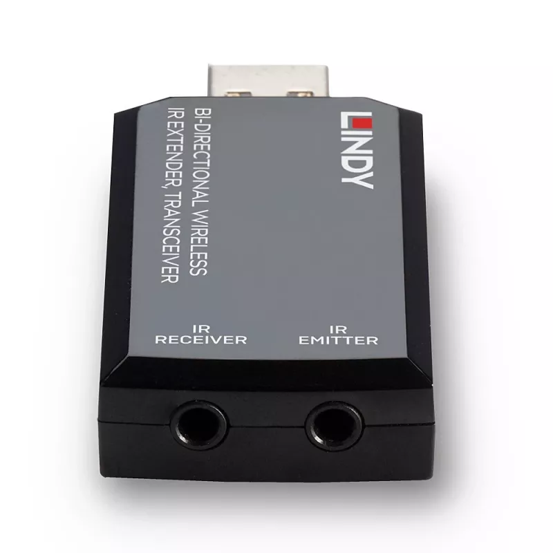 Lindy Bi-directional Wireless IR Extender, Transceiver, AV transmitter & transceiver, 150 m, Wired, Black
