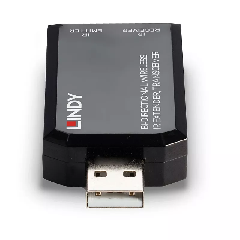 Lindy Bi-directional Wireless IR Extender, Transceiver, AV transmitter & transceiver, 150 m, Wired, Black