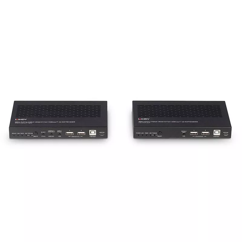 Lindy 100m Cat.6A HDMI 4K60, Audio, IR and RS-232 HDBaseT 3.0 KVM Extender
