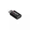Lindy USB 3.2 Type C to C 100W Data Blocker, USB Type C, USB Type C, Black