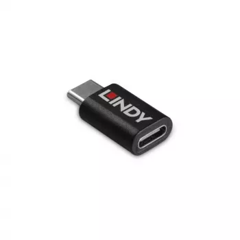 Lindy USB 3.2 Type C to C 100W Data Blocker, USB Type C, USB Type C, Black