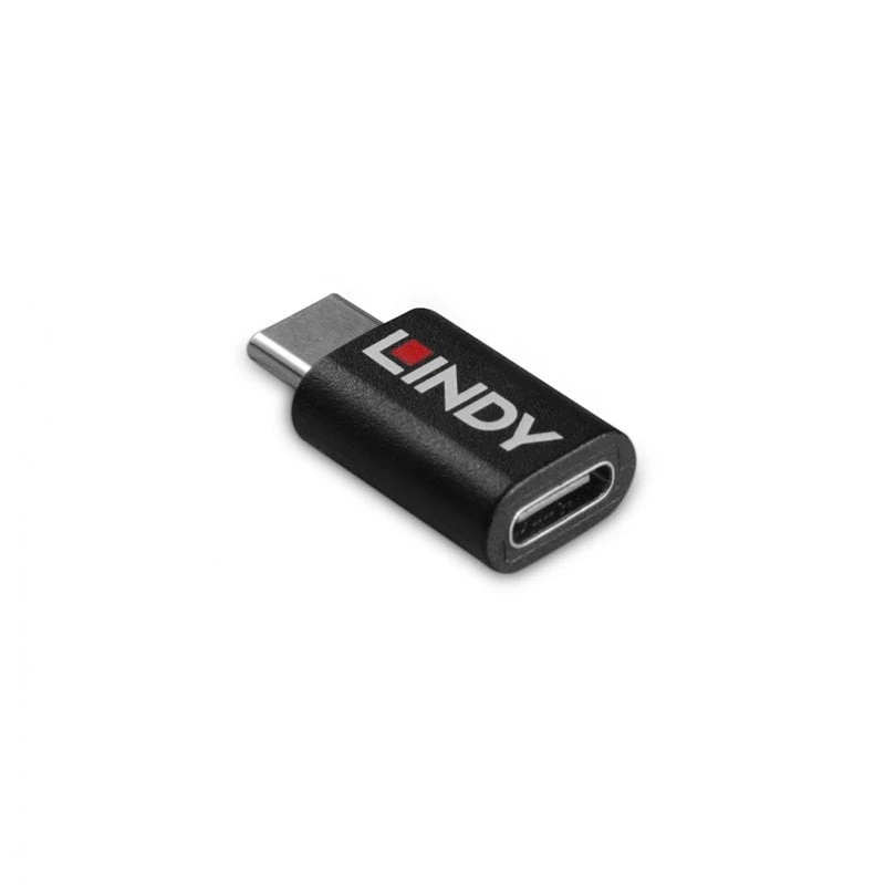Lindy USB 3.2 Type C to C 100W Data Blocker, USB Type C, USB Type C, Black