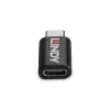 Lindy USB 3.2 Type C to C 100W Data Blocker, USB Type C, USB Type C, Black