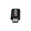 Lindy USB 3.2 Type C to C 100W Data Blocker, USB Type C, USB Type C, Black