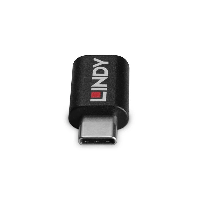 Lindy USB 3.2 Type C to C 100W Data Blocker, USB Type C, USB Type C, Black