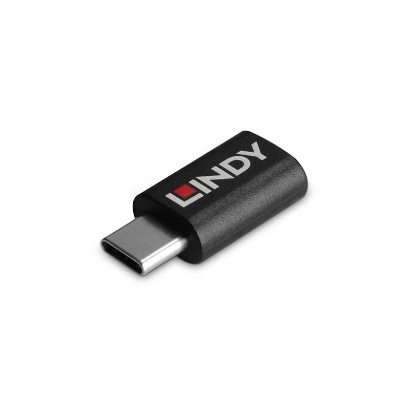 Lindy USB 3.2 Type C to C 100W Data Blocker, USB Type C, USB Type C, Black