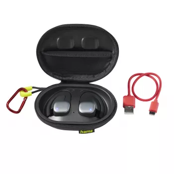 Hama Spirit Athletics Headset True Wireless Stereo (TWS) Ear-hook Sports Bluetooth Black