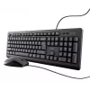 Trust TKM-250 keyboard Mouse included Office USB QWERTZ German Black