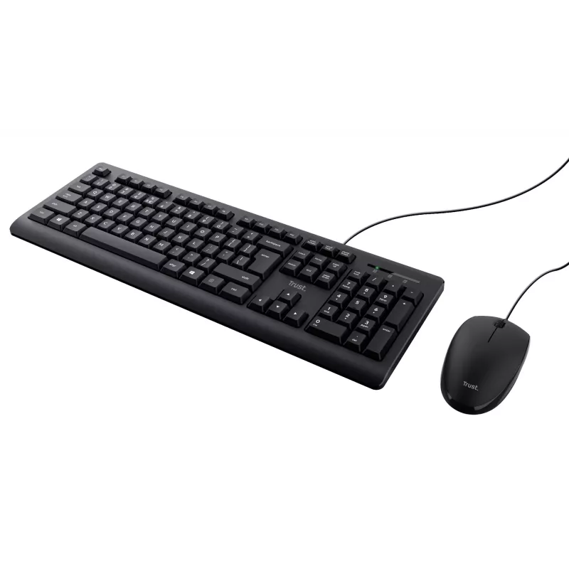 Trust TKM-250 keyboard Mouse included Office USB QWERTZ German Black