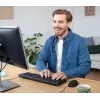 Trust TKM-250 keyboard Mouse included Office USB QWERTZ German Black