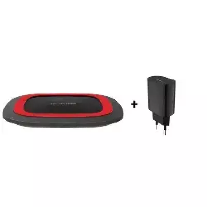 Wireless Charger RealPower FreeCharge-10 Smartphone Black Red