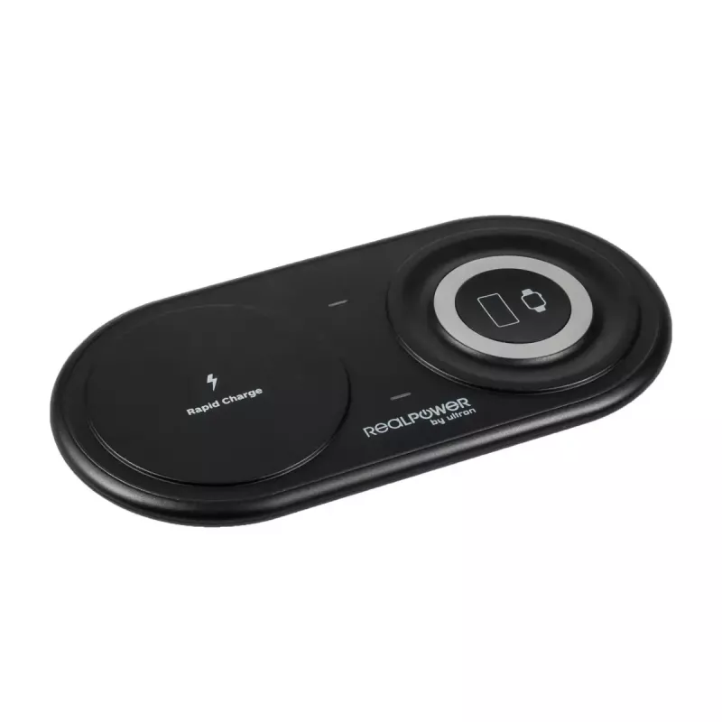 RealPower ChargeAIR Duo Smartphone Smartwatch Black USB Indoor Charger