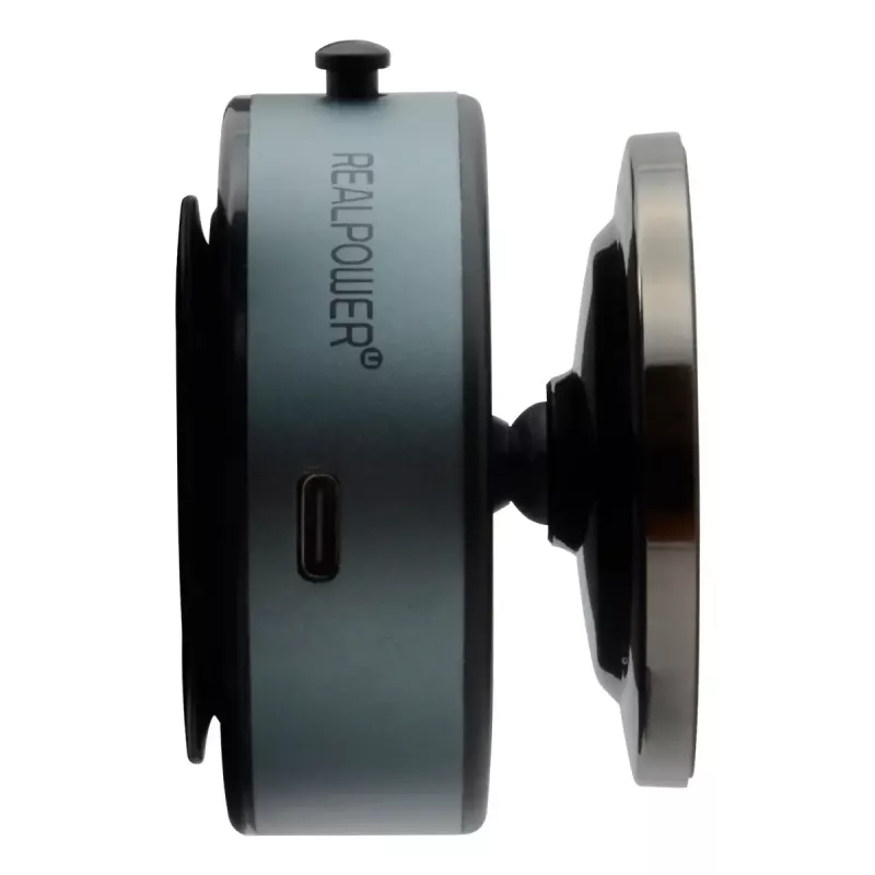 Car passive phone holder RealPower MH-1 — magnetic mount, for mobile phones, black