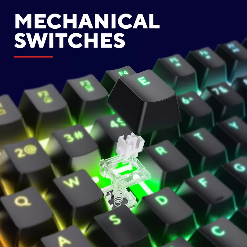 Gaming Keyboard Trust GXT 871 Zora Mechanical USB RGB Black