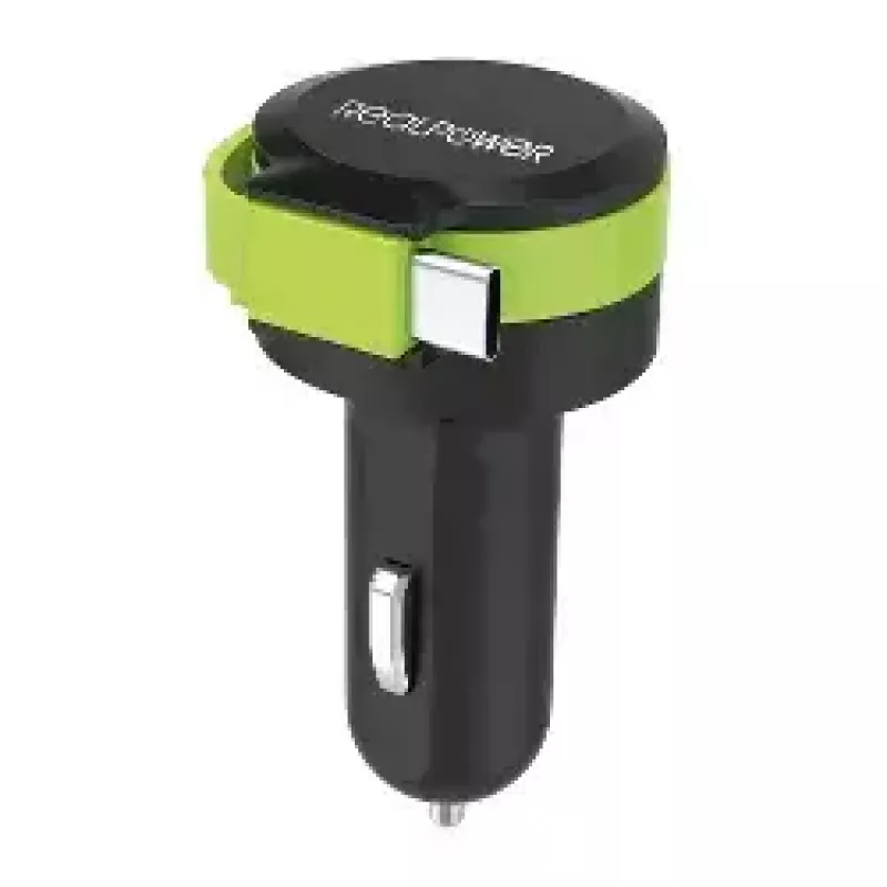 Mobile device charger RealPower 257636 Universal Black Green