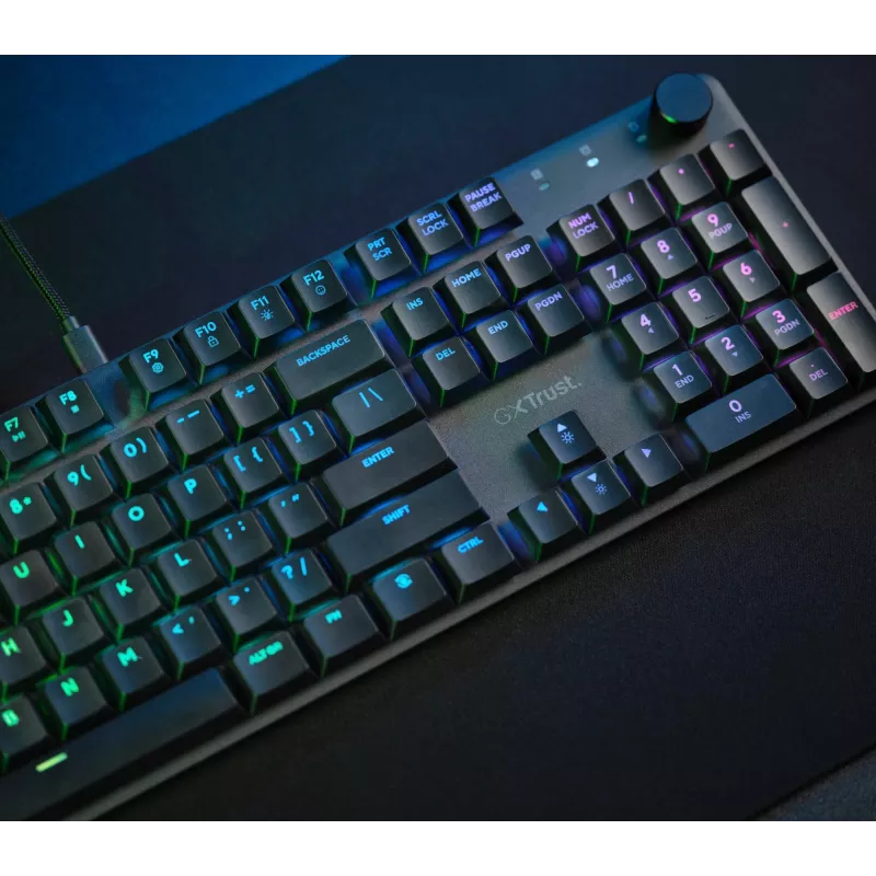 Gaming Keyboard Trust GXT 866 Torix Mechanical USB QWERTZ Black