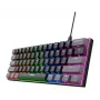 Trust GXT 867 Acira Keyboard Gaming USB QWERTZ German Black Grey 60% Mechanical RGB