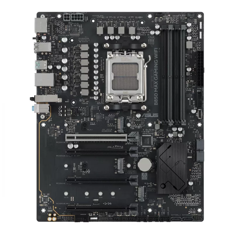 Motherboard ASUS B850 MAX GAMING WIFI Socket AM5 ATX, AMD B850, DDR5, 4 DIMM, 256 GB, Wi‑Fi 6E, 2.5Gb Ethernet