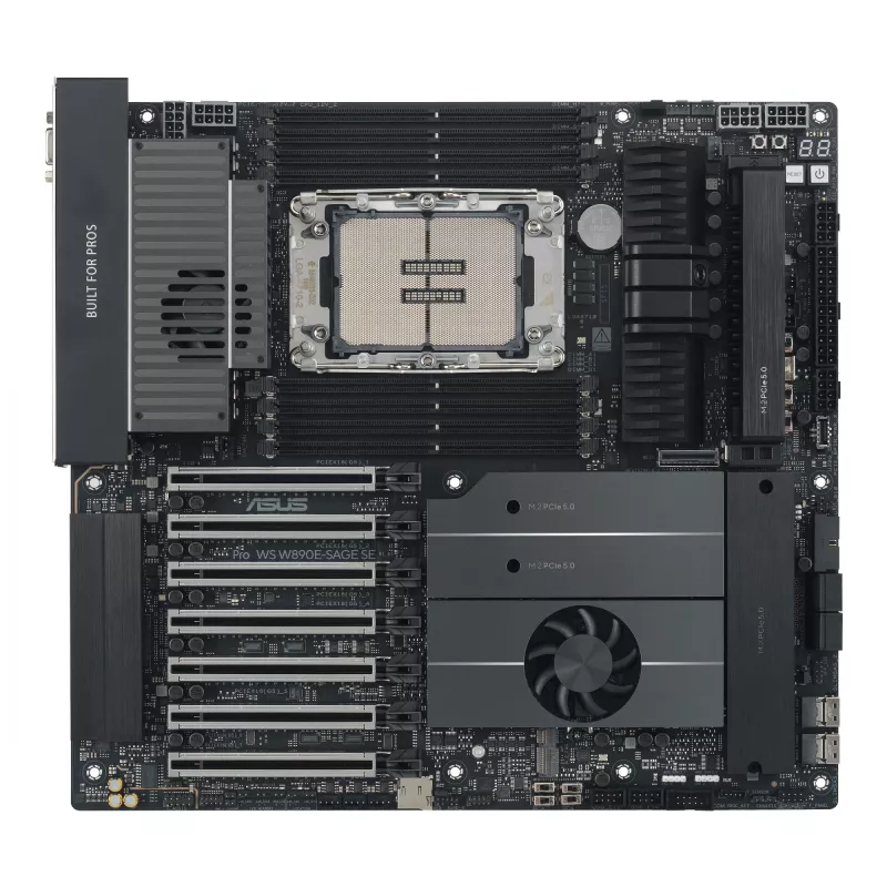 Motherboard ASUS Pro WS W890E-SAGE SE — Intel W890, LGA 4710-2, EEB, 8x DIMM DDR5, Octa-channel, 10GbE