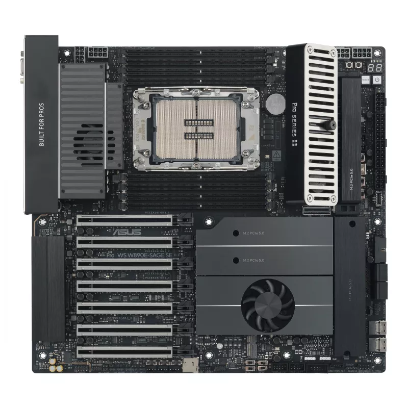 Motherboard ASUS Pro WS W890E-SAGE SE — Intel W890, LGA 4710-2, EEB, 8x DIMM DDR5, Octa-channel, 10GbE
