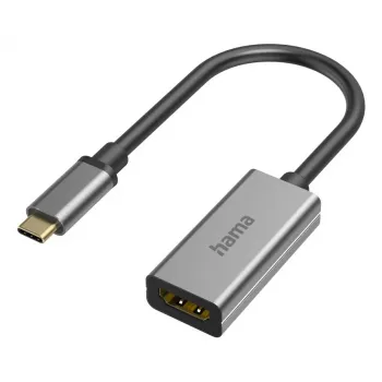 Hama 00200303 cable gender changer USB-C HDMI Grey
