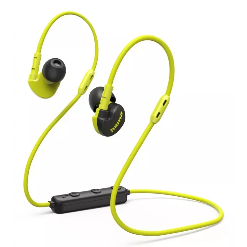Hama Freedom Athletics III Headset Wireless Ear-hook, In-ear Sports Bluetooth Black, Yellow