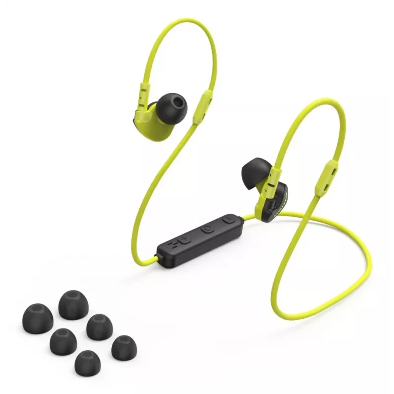 Hama Freedom Athletics III Headset Wireless Ear-hook, In-ear Sports Bluetooth Black, Yellow