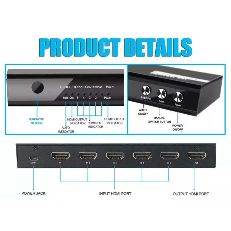 Equip 332726 video switch HDMI