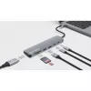 Manhattan USB-C Dock/Hub with Card Reader, Ports (x5): HDMI, USB-A (x2) and USB-C (x2), with Power Delivery (PD) 100W- requires external USB-C charger (not included). USB powered (no external power supply required) when PD is not in use