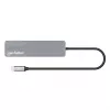 Manhattan USB-C Dock/Hub with Card Reader, Ports (x5): HDMI, USB-A (x2) and USB-C (x2), with Power Delivery (PD) 100W- requires external USB-C charger (not included). USB powered (no external power supply required) when PD is not in use