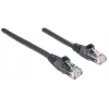 Intellinet Network Patch Cable, Cat6, 0.5m, Black, CCA, U/UTP, PVC, RJ45, Gold Plated Contacts, Snagless, Booted, Lifetime Warranty