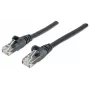 Intellinet Network Patch Cable, Cat6, 1m, Black, CCA, U/UTP, PVC, RJ45, Gold Plated Contacts, Snagless, Booted, Lifetime Warranty