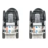 Intellinet Network Patch Cable, Cat6, 1m, Black, CCA, U/UTP, PVC, RJ45, Gold Plated Contacts, Snagless, Booted, Lifetime Warranty