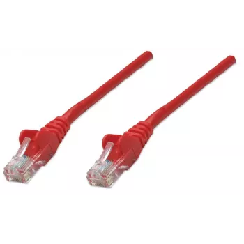 Intellinet Network Patch Cable, Cat6, 2m, Red, CCA, U/UTP, PVC, RJ45, Gold Plated Contacts, Snagless, Booted, Lifetime Warranty