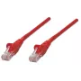 Intellinet Network Patch Cable, Cat6, 2m, Red, CCA, U/UTP, PVC, RJ45, Gold Plated Contacts, Snagless, Booted, Lifetime Warranty