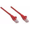 Intellinet Network Patch Cable, Cat6, 2m, Red, CCA, U/UTP, PVC, RJ45, Gold Plated Contacts, Snagless, Booted, Lifetime Warranty