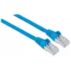 Intellinet Network Patch Cable, Cat6, 1m, Blue, Copper, S/FTP, LSOH / LSZH, PVC, RJ45, Gold Plated Contacts, Snagless, Booted, Lifetime Warranty