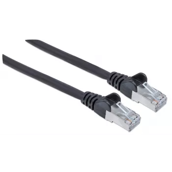 Intellinet Network Patch Cable, Cat6, 10m, Black, Copper, S/FTP, LSOH / LSZH, PVC, RJ45, Gold Plated Contacts, Snagless, Booted, Lifetime Warranty