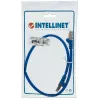 Intellinet Network Patch Cable, Cat6, 0.5m, Blue, Copper, S/FTP, LSOH / LSZH, PVC, RJ45, Gold Plated Contacts, Snagless, Booted, Lifetime Warranty
