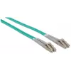 Intellinet Fiber Optic Patch Cable, OM3, LC/LC, 3m, Aqua, Duplex, Multimode, 50/125 µm, LSZH, Fibre, Lifetime Warranty