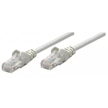 Intellinet Network Patch Cable, Cat6, 1.5m, Grey, Copper, S/FTP, LSOH / LSZH, PVC, RJ45, Gold Plated Contacts, Snagless, Booted, Lifetime Warranty