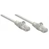 Intellinet Network Patch Cable, Cat6A, 0.25m, Grey, Copper, S/FTP, LSOH / LSZH, PVC, RJ45, Gold Plated Contacts, Snagless, Booted, Lifetime Warranty