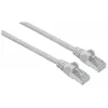 Intellinet Network Patch Cable, Cat6A, 0.5m, Grey, Copper, S/FTP, LSOH / LSZH, PVC, RJ45, Gold Plated Contacts, Snagless, Booted, Lifetime Warranty